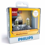  Philips Галогенная автомобильная лампа H27 880 Philips Weather Vision (2шт.)